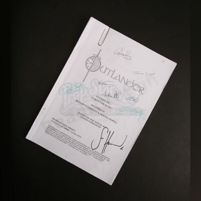 Lot # 15 - Outlander Charity Script Auction - Maria Doyle Kennedy's Cast Autographed Script - Episode 411 'If Not For Hope' Green Draft