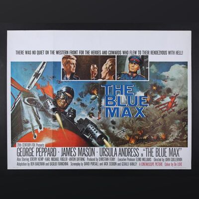 Lot #94 - THE BLUE MAX (1966) - UK Quad Poster 1966