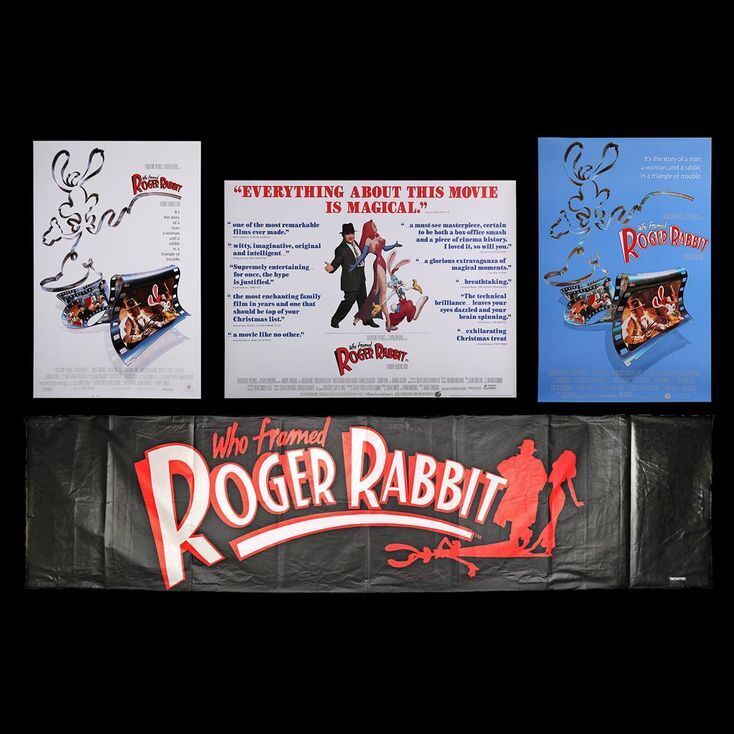 Lot 219 Who Framed Roger Rabbit 1988 Three Posters And One