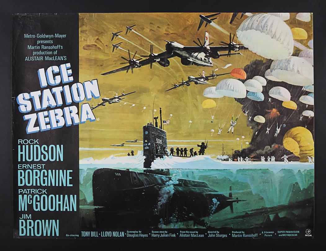 Lot #98 - ICE STATION ZEBRA (1968) - UK Quad Poster 1968 - Price ...