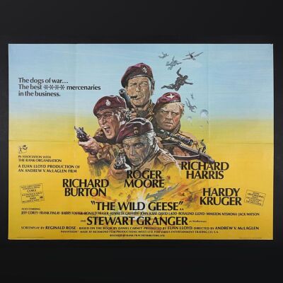 Lot #106 - THE WILD GEESE (1978) - UK Quad Poster 1978