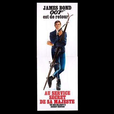 Lot #136 - JAMES BOND: ON HER MAJESTYS SECRET SERVICE (1969) - French Two-Panel Poster 1969