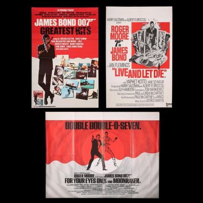 Lot #163 - JAMES BOND: VARIOUS PRODUCTIONS (1973-82) - Three UK Posters 1974-82