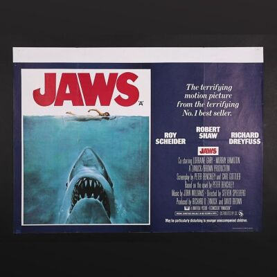 Lot #180 - JAWS (1975) - UK Quad Poster 1975