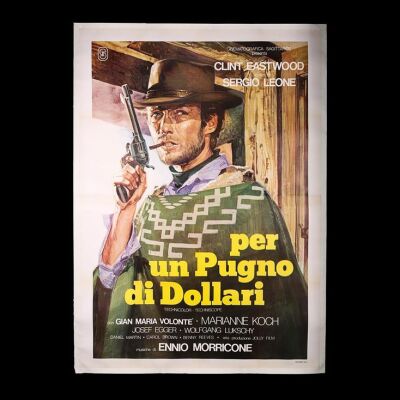 Lot #225 - A FISTFUL OF DOLLARS (1964) - Italian Four-Fogli 1976 Re-Release
