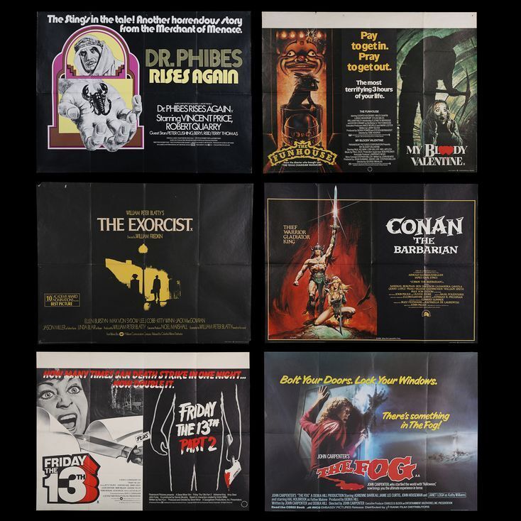 Lot #264 - VARIOUS PRODUCTIONS (1972-84) - Eight UK Quad Posters 1972-84