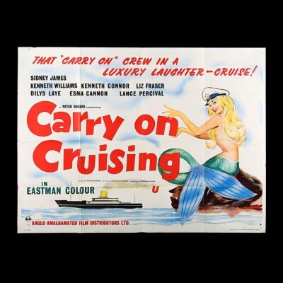 Lot #16 - CARRY ON CRUISING (1962) - UK Quad Poster 1962
