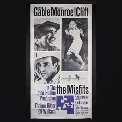 Lot #114 - THE MISFITS (1961) - US Three-Sheet Poster 1961