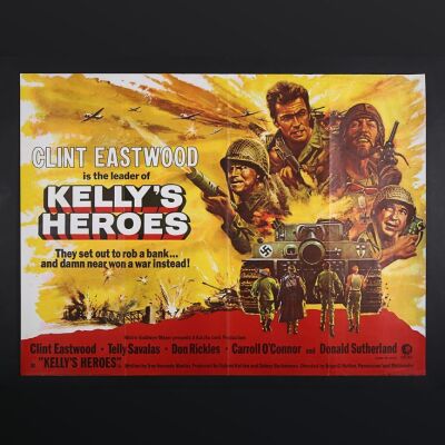 Lot #239 - KELLYS HEROES (1970) - UK Quad Poster 1970