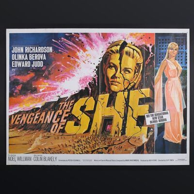 Lot #288 - THE VENGEANCE OF SHE (1968) - UK Quad Poster 1968