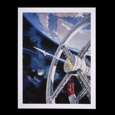 Lot #4 - 2001: A SPACE ODYSSEY (1968) - Limited-Edition Print of Space Station V in Earth Orbit by Robert McCall