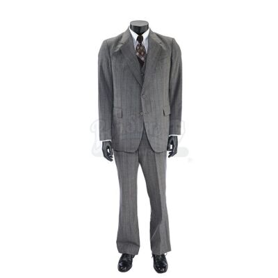 Lot #47 - ANCHORMAN 2: THE LEGEND CONTINUES (2013) - Brick Tamland's Grey Plaid Suit