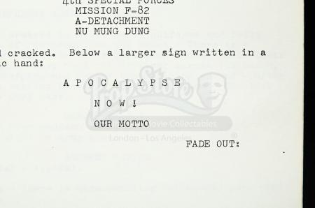 Lot #49 - APOCALYPSE NOW (1979) - First Draft Script - 15