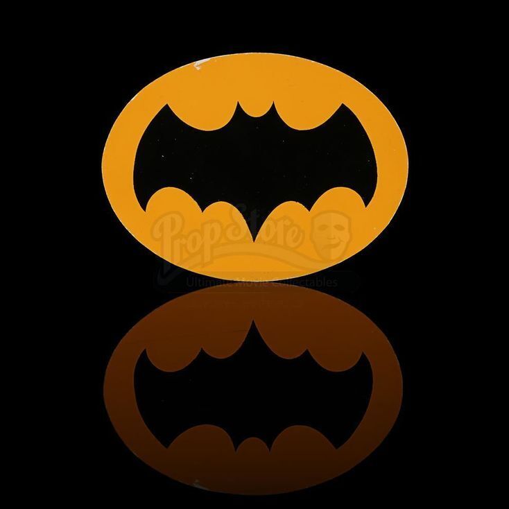 Lot #97 - BATMAN (TV SERIES 1966-1968) - Batman's (Adam West) Batsuit Chest  Emblem