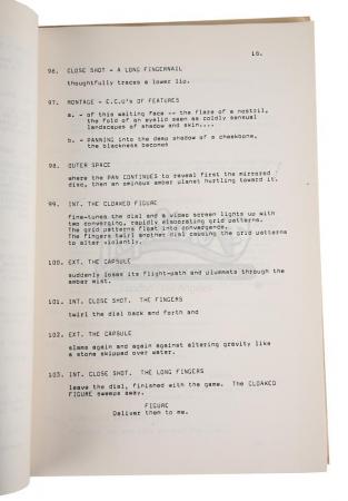 Lot #280 - FLASH GORDON (1980) - Production-Used Script - 5