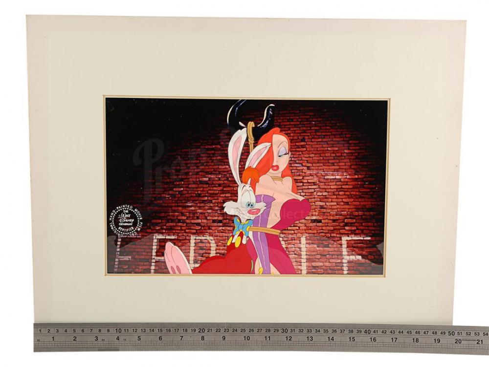 Lot 5 Who Framed Roger Rabbit 19 Robert Watts Collection Hand Painted Roger And Jessica Rabbit Film Cel Price Estimate 1000 1500