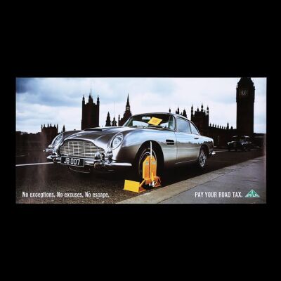 Lot #1 - VARIOUS PRODUCTIONS (1962-2001) - UK Aston Martin DVLA Poster, 2001