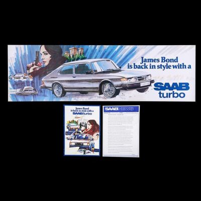 Lot #2 - VARIOUS PRODUCTIONS (1962-1981) - Saab Poster, Flyer and Press Release, 1981