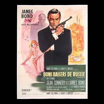 Lot #15 - FROM RUSSIA WITH LOVE (1963) - Linen-backed French Grande Affiche, 1963