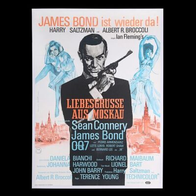 Lot #18 - FROM RUSSIA WITH LOVE (1963) - Linen-backed German A1 Poster, 1963
