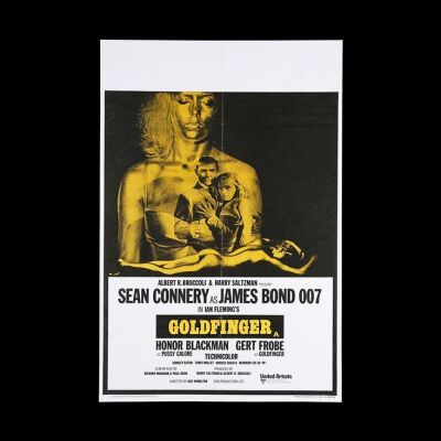 Lot #26 - GOLDFINGER (1964) - UK Double-Crown Poster, 1969 Re-Release