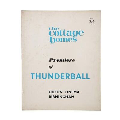 Lot #36 - THUNDERBALL (1965) - Birmingham Regional Premiere Programme, 1965