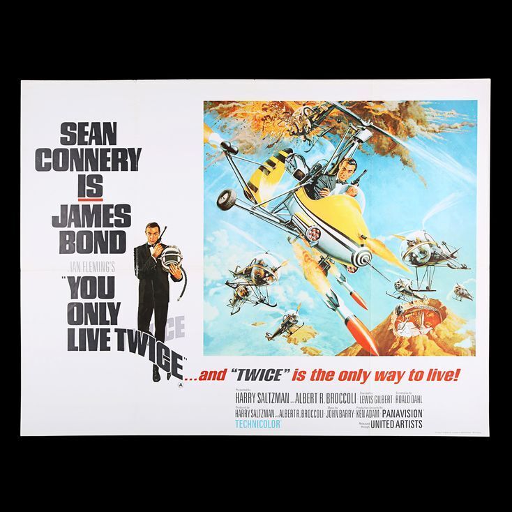 Lot #52 - YOU ONLY LIVE TWICE (1967) - UK Quad 