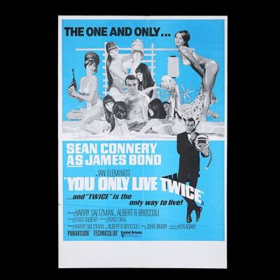 Lot #59 - YOU ONLY LIVE TWICE (1967) - UK Double-Crown Poster, c.1969