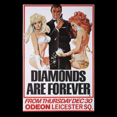 Lot #70 - DIAMONDS ARE FOREVER (1971) - UK Double-Crown Poster, 1971