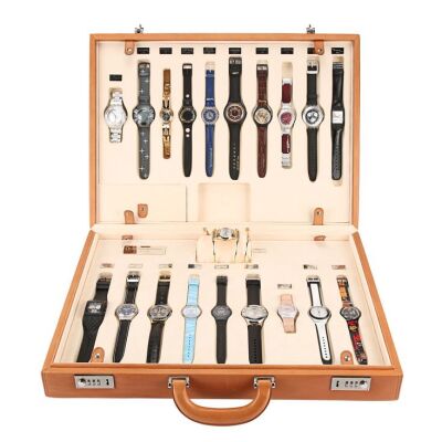 Lot #205 - VARIOUS PRODUCTIONS (1962-2002) - Swiss Swatch James Bond 40th Anniversary Presentation Leather Case, 2002