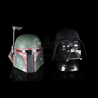 Lot # 387 - Darth Vader and Boba Fett Helmets