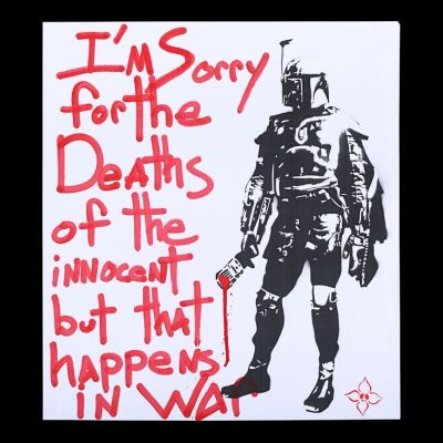 Lot #2 - STAR WARS - Boba Fett 'Street Art' Poster, 2011