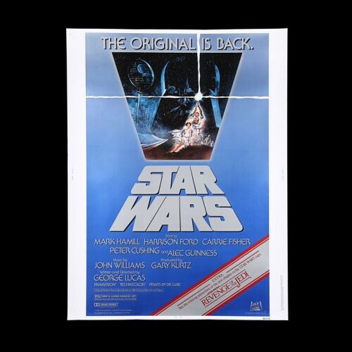 Lot #15 - STAR WARS: A NEW HOPE (1977) - US 30x40 Poster, 1982 Re