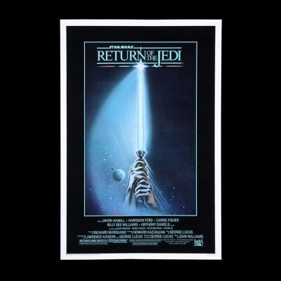 Lot #28 - STAR WARS: RETURN OF THE JEDI (1983) - US One-Sheet "Lightsaber" Style Poster, 1983