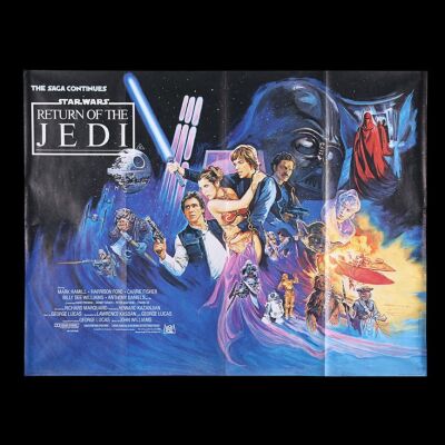 Lot #31 - STAR WARS: RETURN OF THE JEDI (1983) - UK Quad Poster, 1983