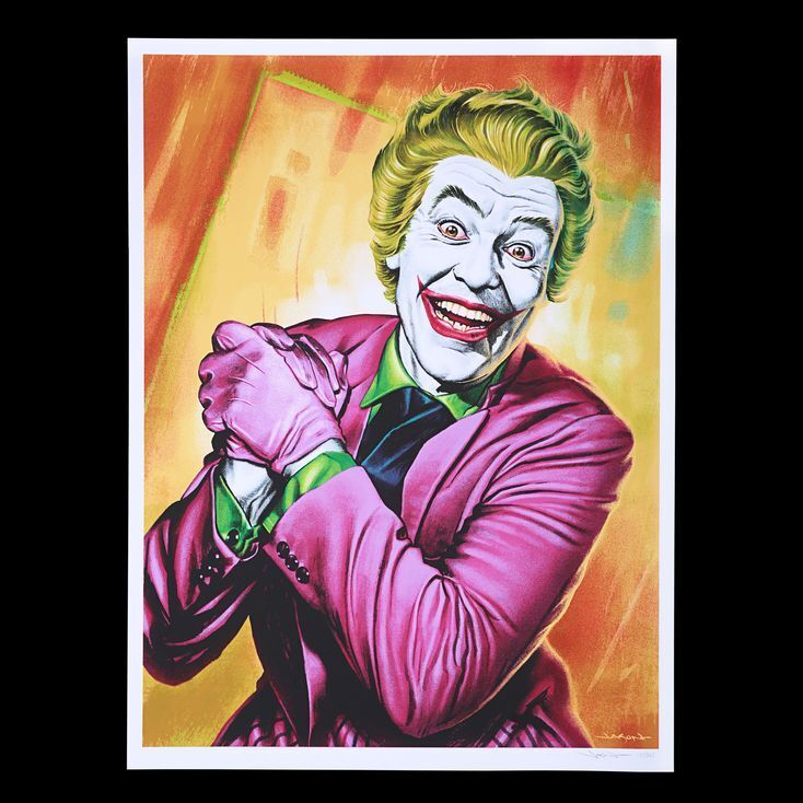 Lot #233 - BATMAN (TV SERIES) - Mondo Poster - Classic Joker (Cesar Romero),  2014