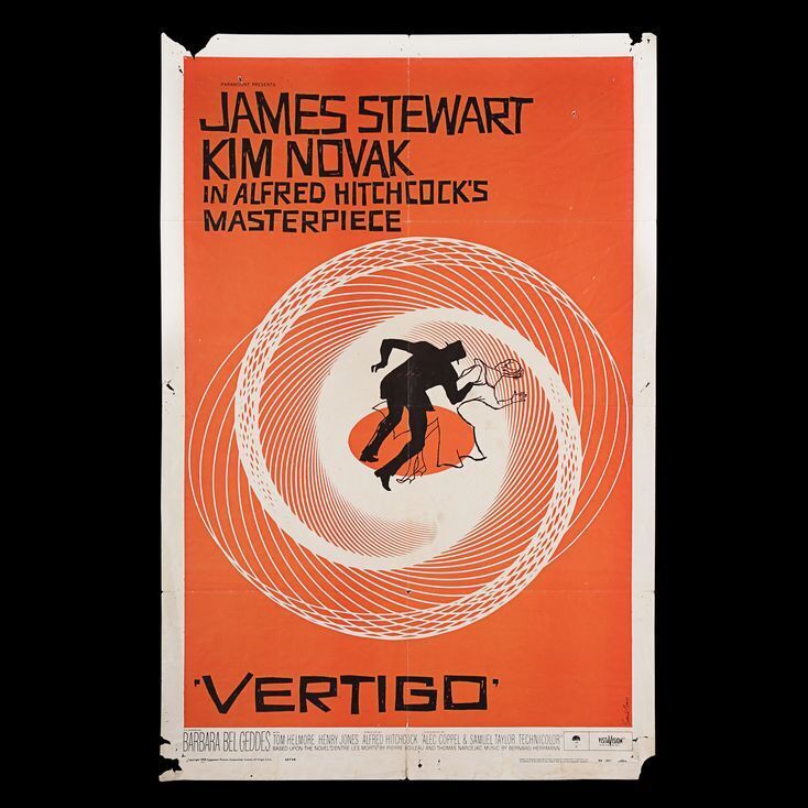 Lot #308 - VERTIGO (1958) - Howard Kazanjian Collection: US One-Sheet ...