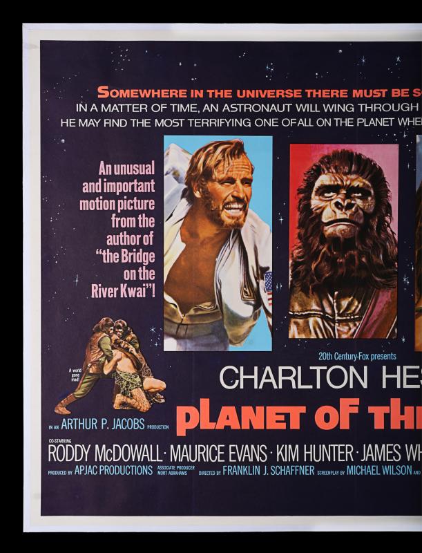 Lot #341 - PLANET OF THE APES (1968) - UK Quad Poster, 1968 - Price ...