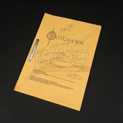 Lot #1 - Outlander Charity Script Auction - Maria Doyle Kennedy's Cast Autographed Script - Episode 510 'Mercy Shall Follow Me' Goldenrod Draft