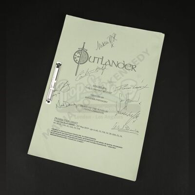 Lot #9 - Outlander Charity Script Auction - Maria Doyle Kennedy's Cast Autographed Script - Episode 504 'The Company We Keep' Green Draft