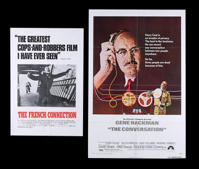 Lot #2 - FRENCH CONNECTION (1971), CONVERSATION (1974) - UK Double Crown and US One-Sheet, 1971, 1974