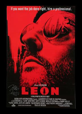 Lot #14 - LEON (1994) - UK One-Sheet, 1994, Autographed by Jean Reno