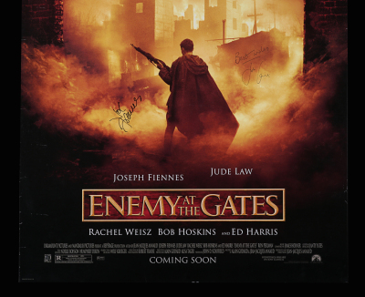 Lot #22 - ENEMY AT THE GATES (2001) - US One-Sheet, 2001, Autographed ...