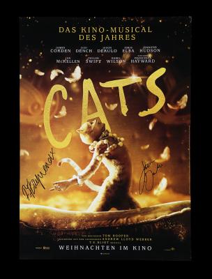 Lot #41 - CATS (2019) - Poster, 2019, Autographed by Jason Derulo and Francesca Hayward