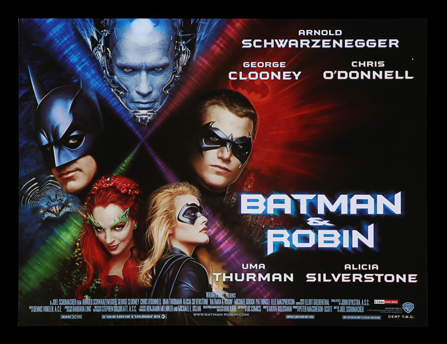 Lot #134 - BATMAN AND ROBIN (1997) - UK Quad, Flyer and In-Store ...