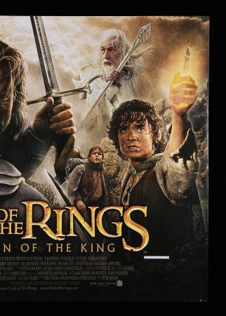 Lot #160 - LORD OF THE RINGS: RETURN OF THE KING (2003) - UK Quad, 2003, Autographed by Christopher Lee, Andy Serkis and Others - 3