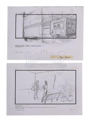 Lot #16 - ALIENS (1986) - Two Pencil Storyboards Featuring Ripley (Sigourney Weaver) and Burke (Paul Reiser)