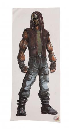 Lot #28 - ALIEN RESURRECTION (1997) - Mariano Diaz Hand-drawn and Painted Main Cast Character Designs and Concept Prints - 5