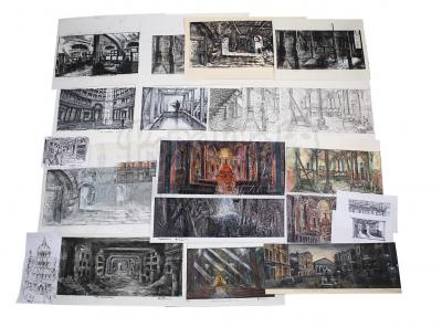 Lot #40 - ANGELS & DEMONS (2009) - Collection of Allan Cameron Hand-painted and Printed Rome and Vatican City Concepts