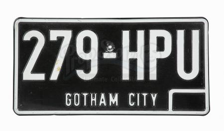 Lot #71 - BATMAN (1989) - Joker's (Jack Nicholson) Getaway Car Licence Plate - 2